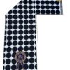Black & White Polka Dot African Wax Print