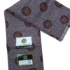 Chocolate Brown Traditional Medallion African Wax Print Fabric