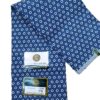 Navy Blue Micro Circle Geometric African Wax Print Fabric