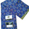 Royal Blue Multicolor Floral Mandala African Wax Print Fabric
