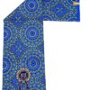 Royal Blue Ornamental Medallion Wax Fabric