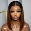 Straight Frontal Wig 1/4