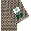 Brown Tribal Circle African Wax Print Fabric