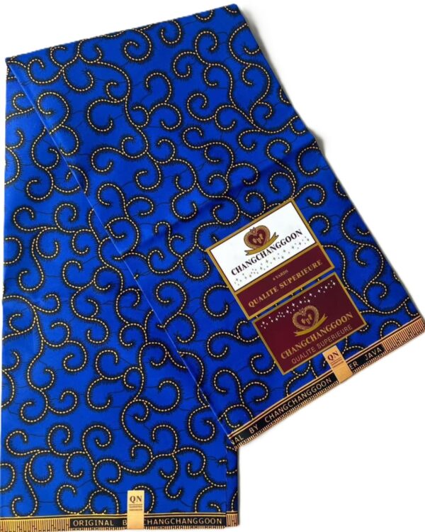 royal-blue-spiral-swirl-african-wax-print Royal Blue Spiral Swirl African Wax Print
